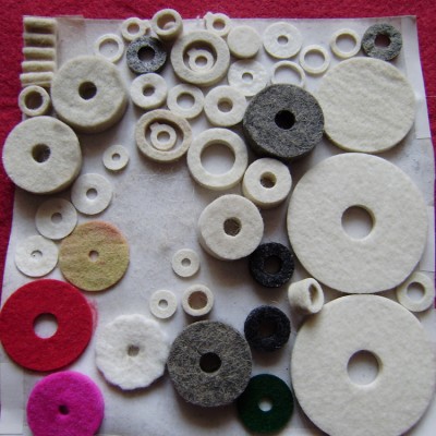 Die Cut 100% Wool Felt Flat Gaskets For Machine